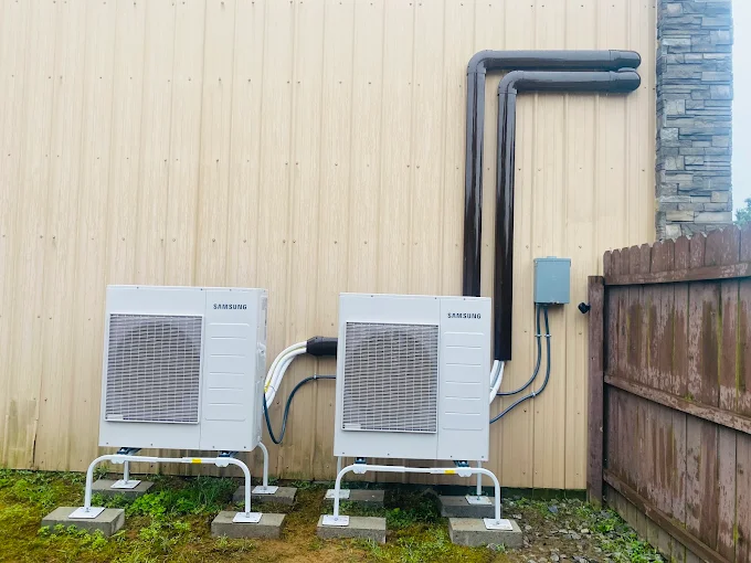 two AC units installed