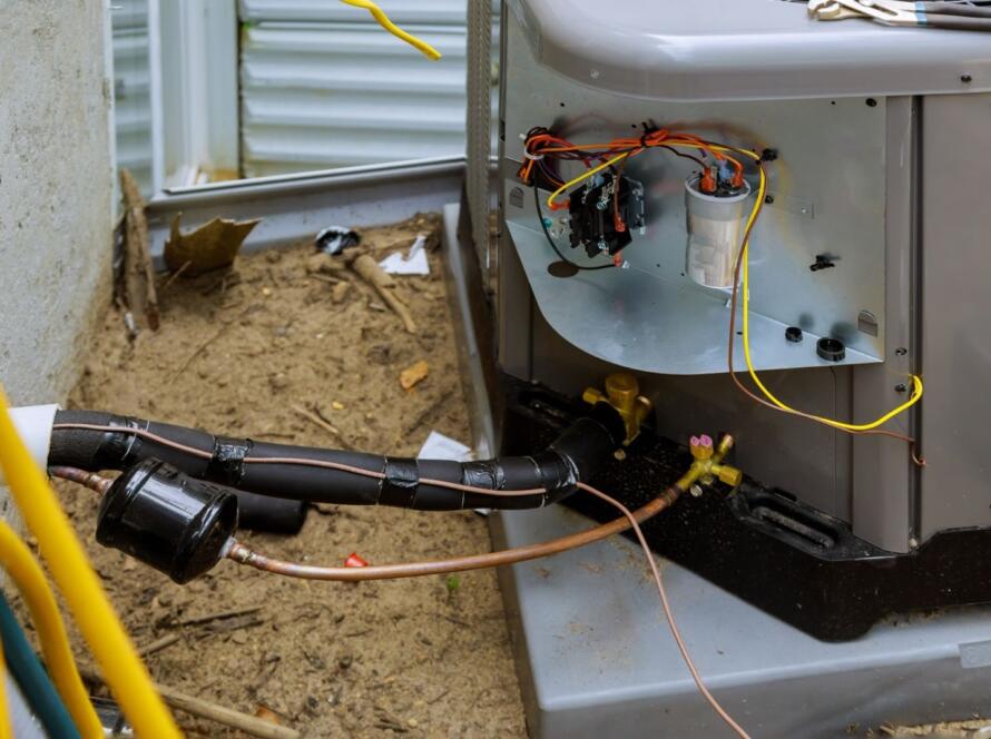 Generator opened and dismantled for detailed repair and inspection